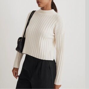 Mockneck Crop Sweater